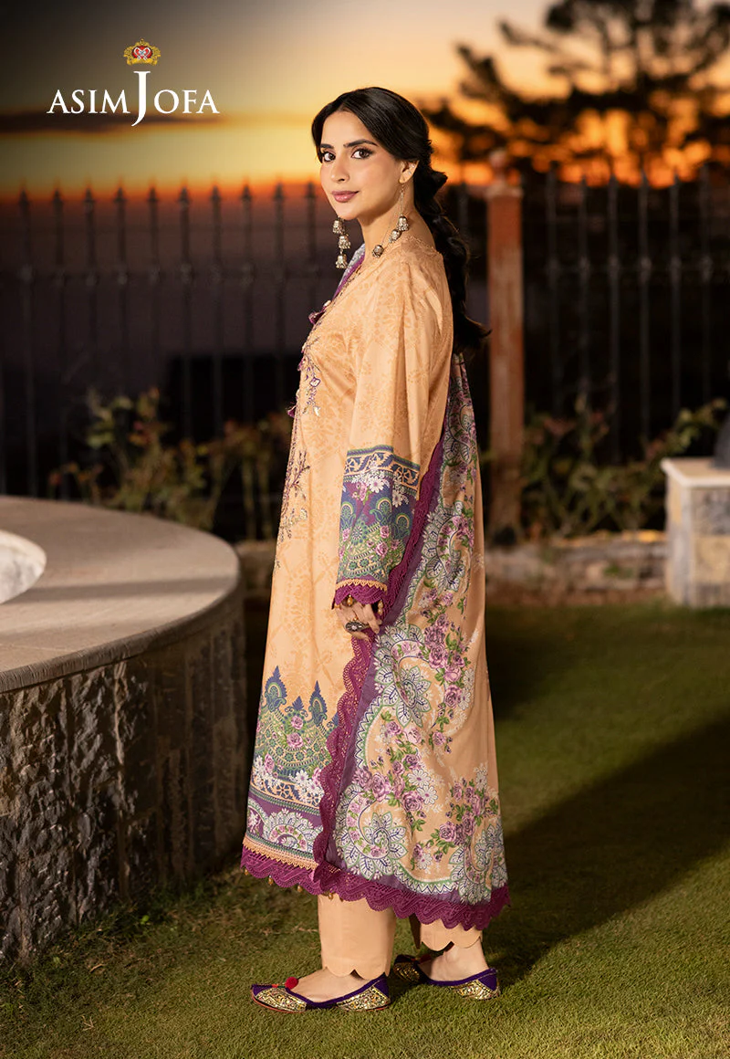 AJUWD-19 EMBROIDERED STITCHED 3 PCS - Image 2