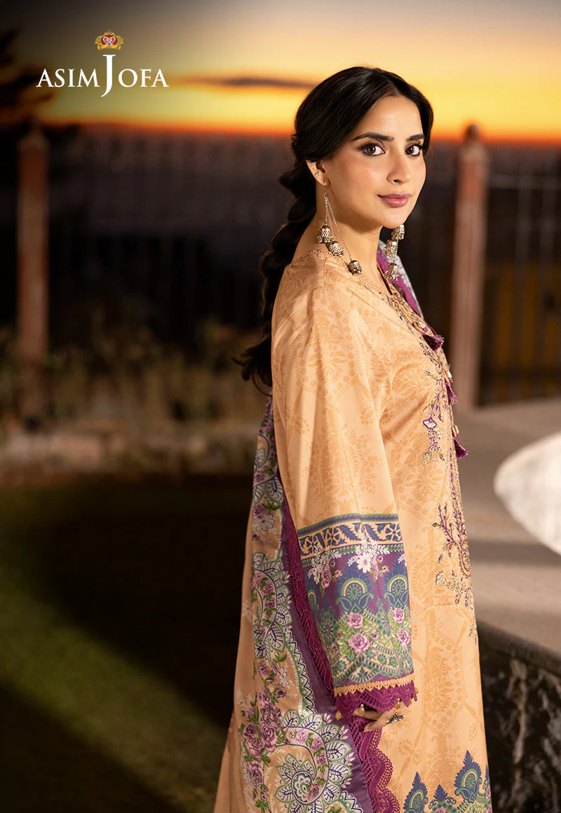 AJUWD-19 EMBROIDERED STITCHED 3 PCS - Image 5