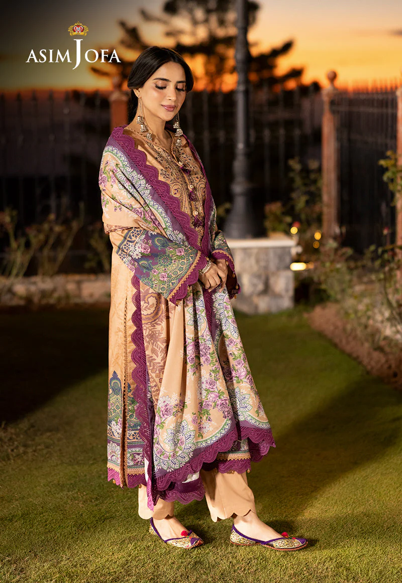 AJUWD-19 EMBROIDERED STITCHED 3 PCS - Image 6