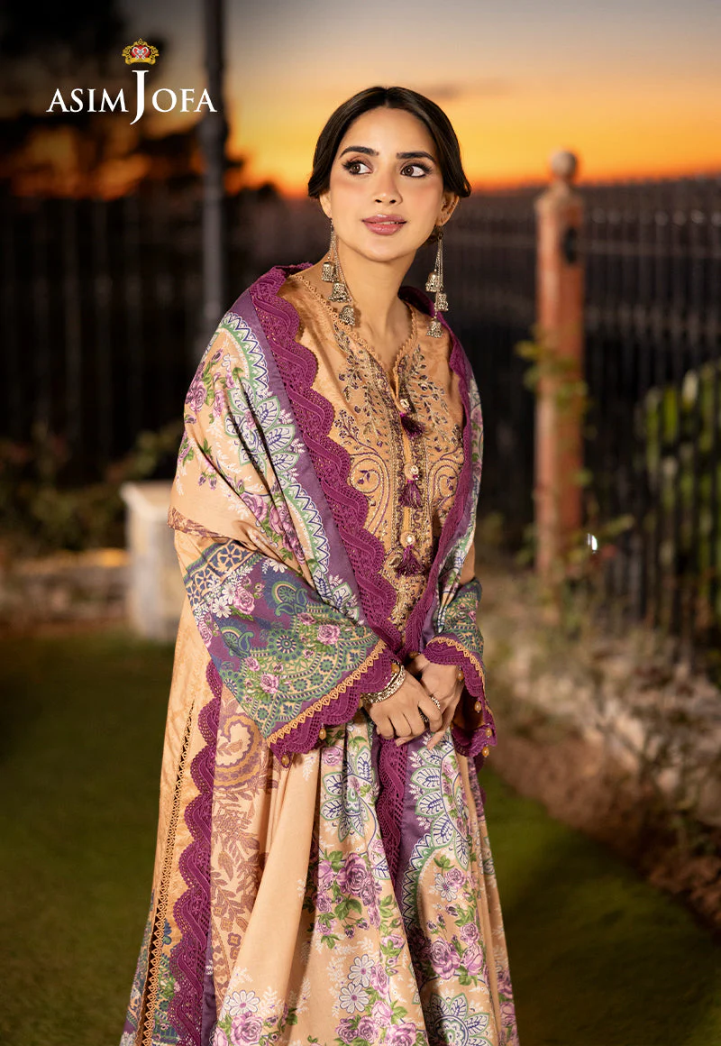 AJUWD-19 EMBROIDERED STITCHED 3 PCS - Image 7