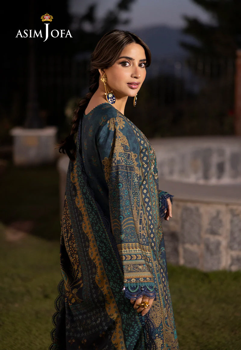 AJUWD-20 EMBROIDERED VISCOSE 3 Pcs - Image 5