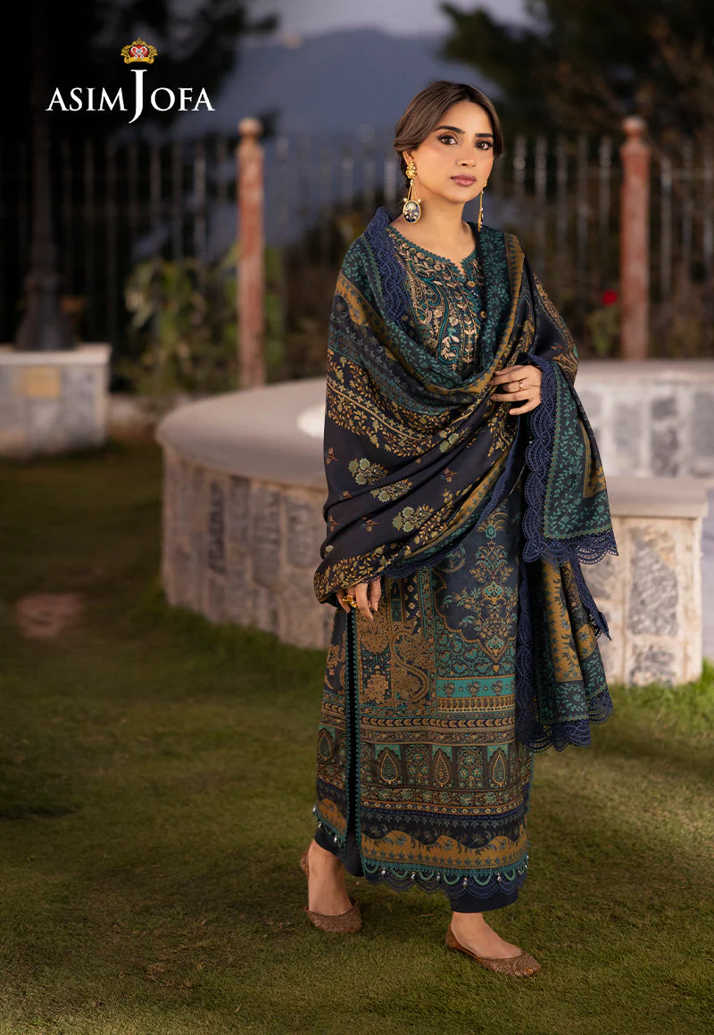 AJUWD-20 EMBROIDERED VISCOSE 3 Pcs - Image 7