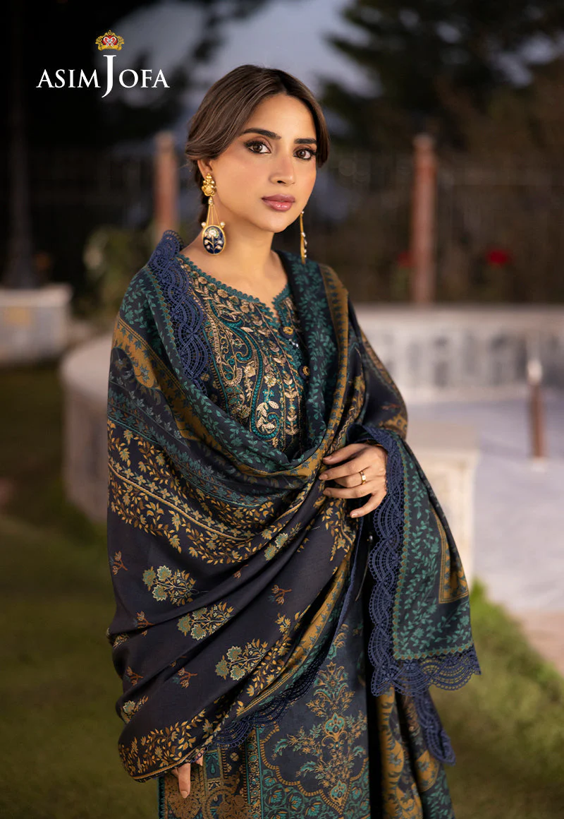 AJUWD-20 EMBROIDERED VISCOSE 3 Pcs - Image 8