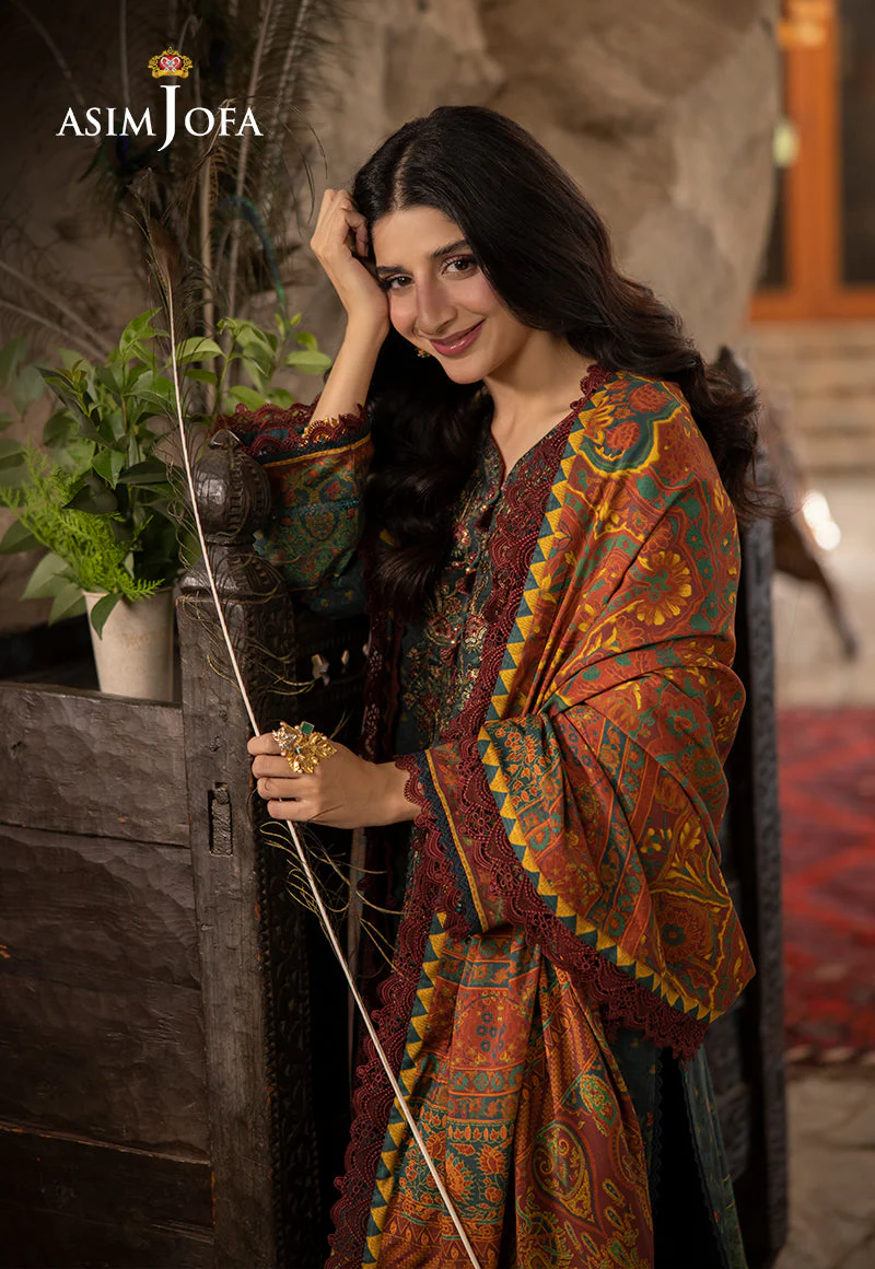 AJUWD-21 EMBROIDERED VISCOSE 3 Pcs - Image 5