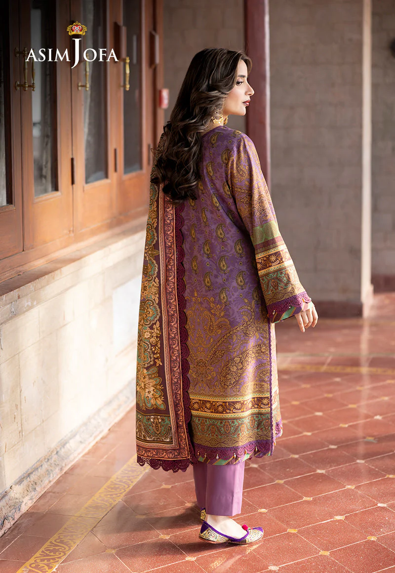 AJUWD-22 EMBROIDERED VISCOSE 3 Pcs - Image 2