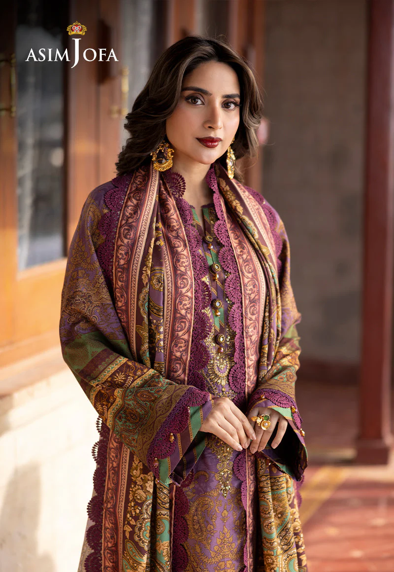 AJUWD-22 EMBROIDERED VISCOSE 3 Pcs - Image 5