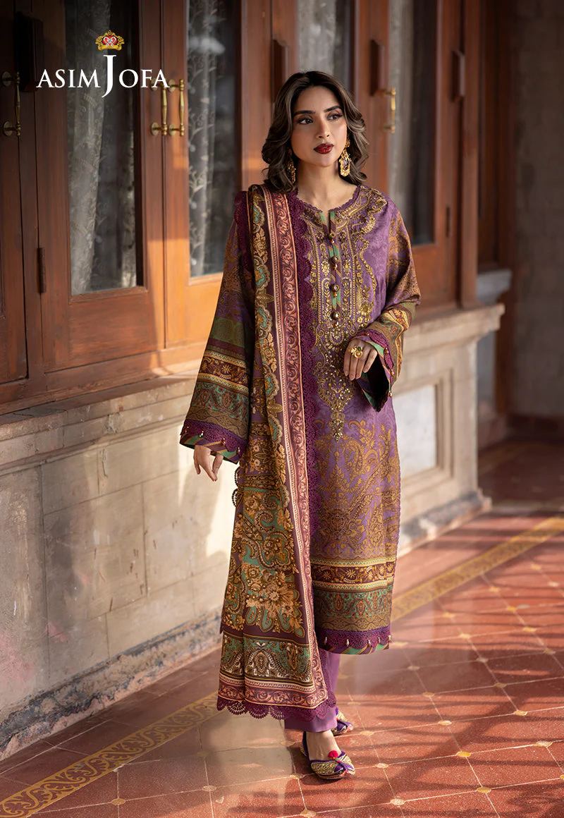AJUWD-22 EMBROIDERED VISCOSE 3 Pcs - Image 7
