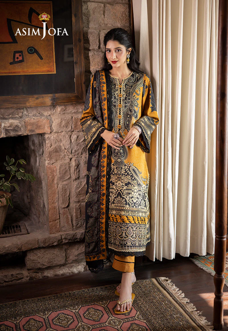 AJUWD-23 EMBROIDERED STITCHED 3 PCS - Image 3