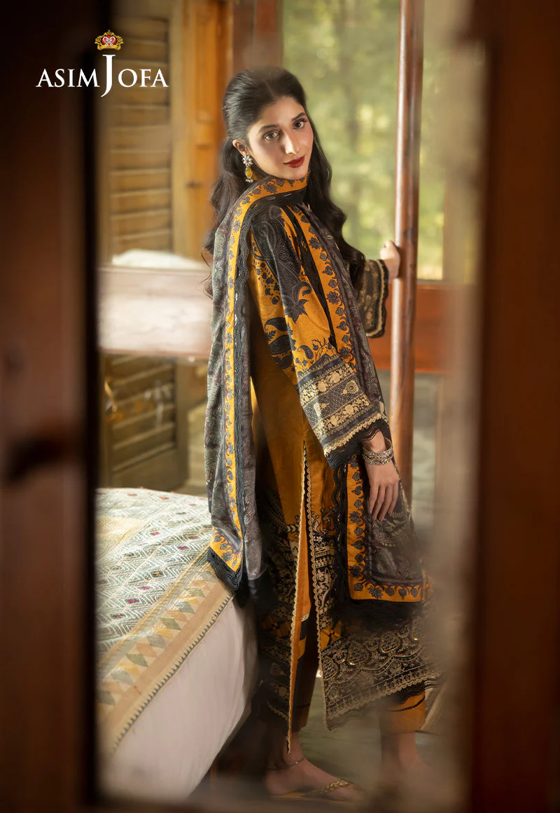 AJUWD-23 EMBROIDERED STITCHED 3 PCS - Image 6