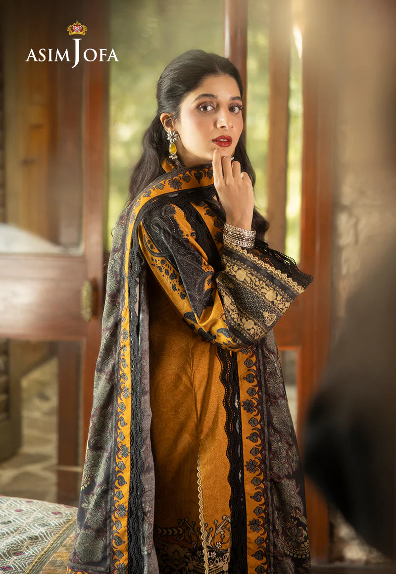 AJUWD-23 EMBROIDERED STITCHED 3 PCS - Image 7