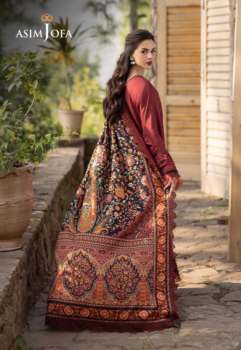 AJUWD-27 EMBROIDERED VISCOSE 3 Pcs - Image 2