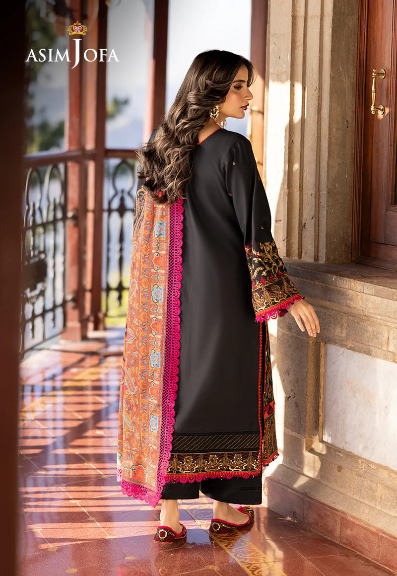 AJUWD-28 EMBROIDERED VISCOSE 3 Pcs - Image 2