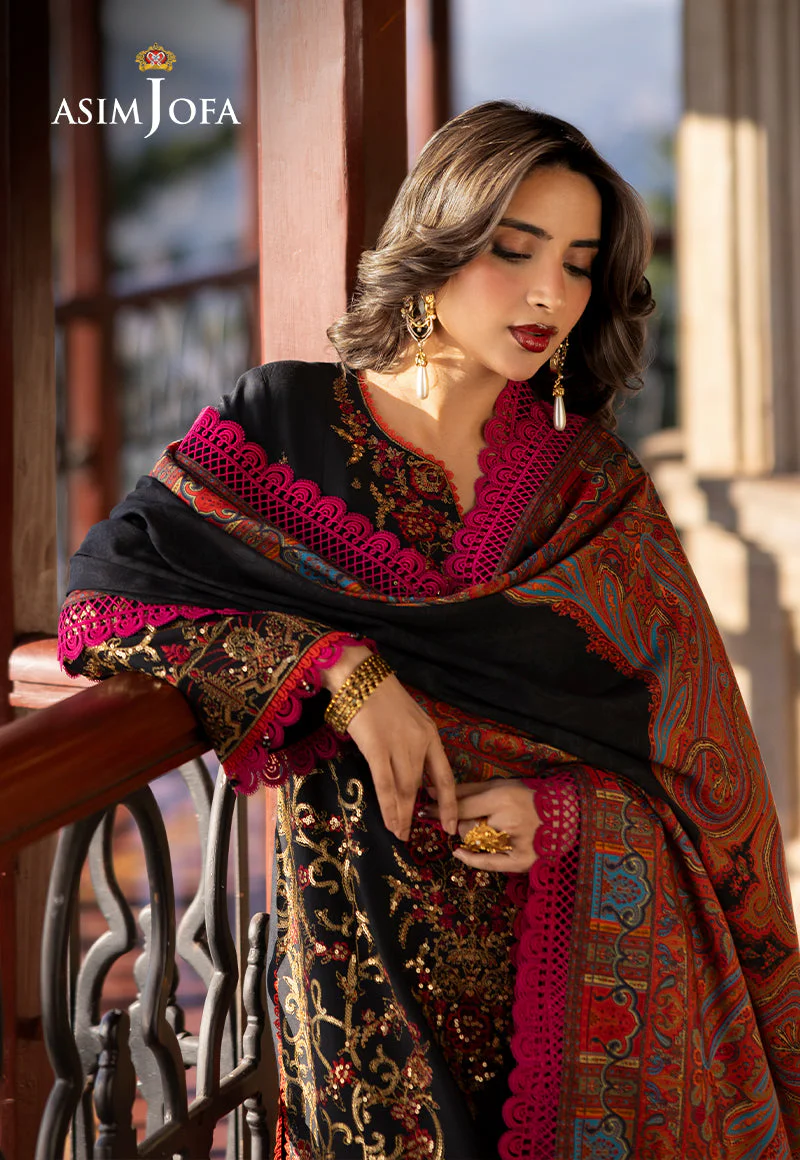AJUWD-28 EMBROIDERED VISCOSE 3 Pcs - Image 6