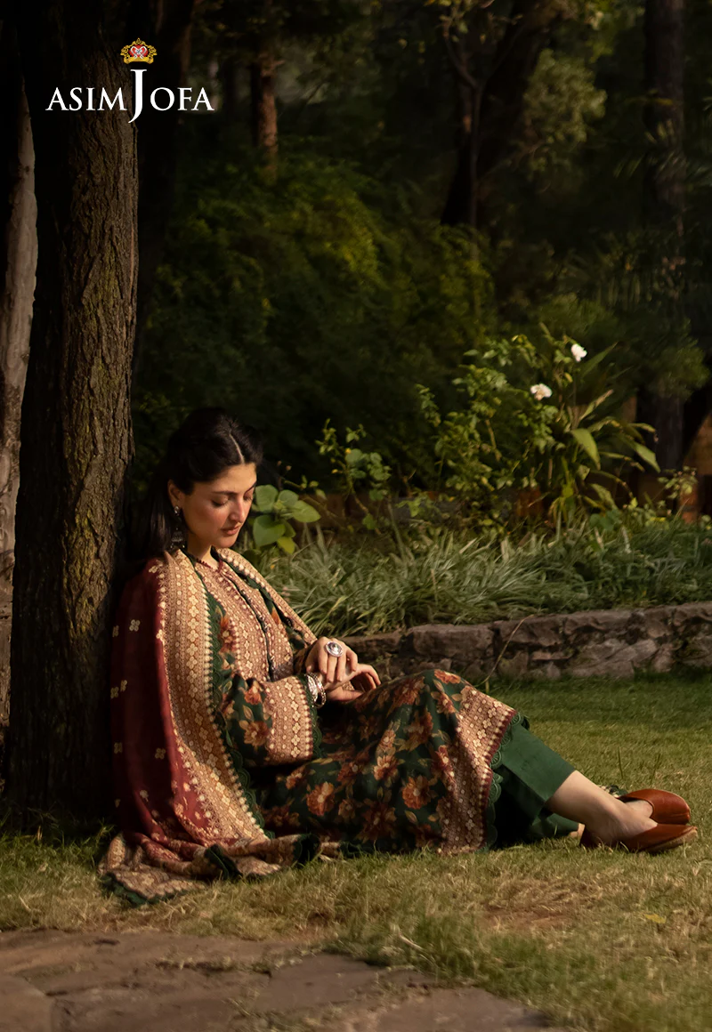 AJUW-31 PRINTED KHADDAR 3 Pcs - Image 6