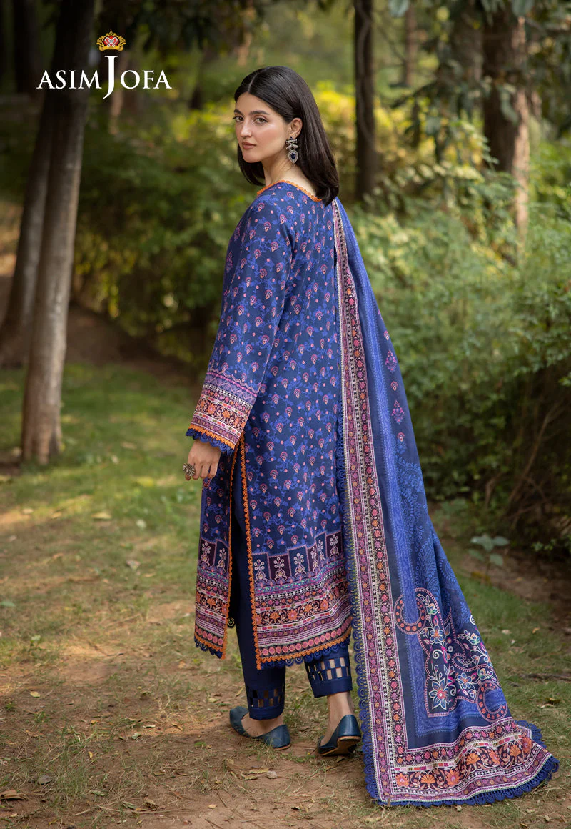 AJUWD-33 PRINTED KHADDAR 3 Pcs - Image 2