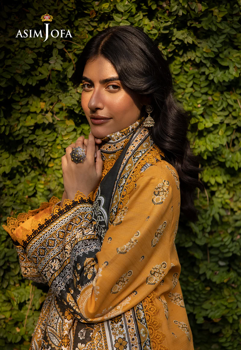 AJUW-38 PRINTED KHADDAR 3 Pcs - Image 6