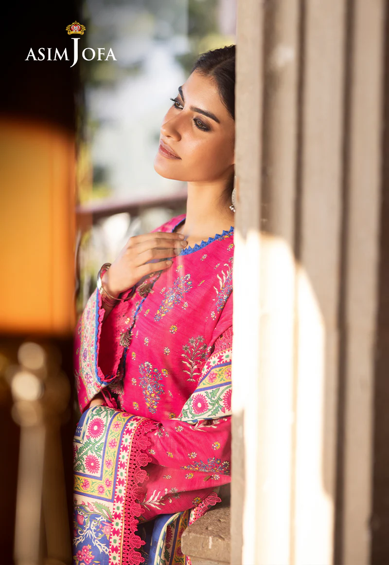 AJUW-55 PRINTED KHADDAR 3 Pcs - Image 6