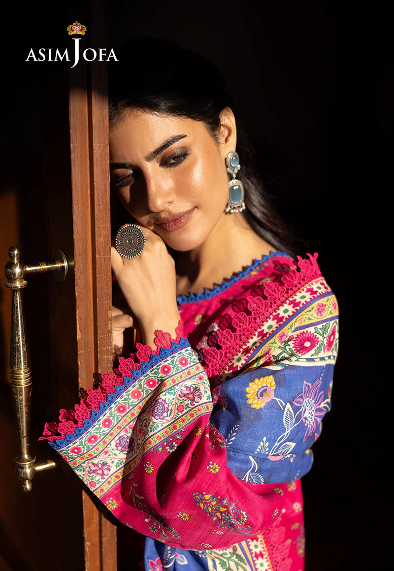 AJUW-55 PRINTED KHADDAR 3 Pcs - Image 8
