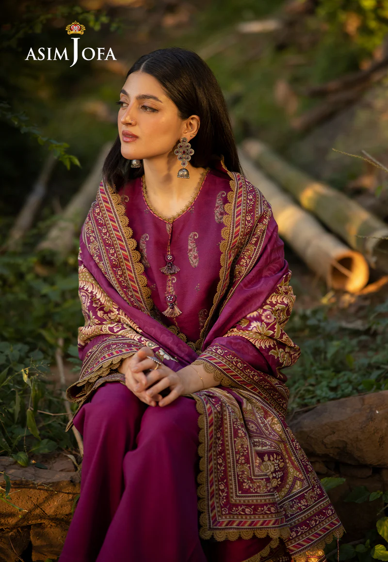 AJUW-58 PRINTED KHADDAR 3 Pcs - Image 6