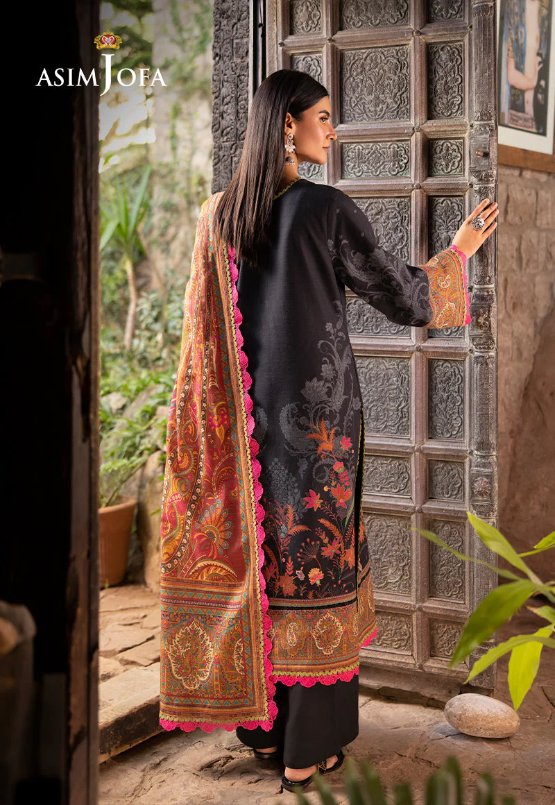 AJUWD-60 PRINTED KHADDAR 3 Pcs - Image 2