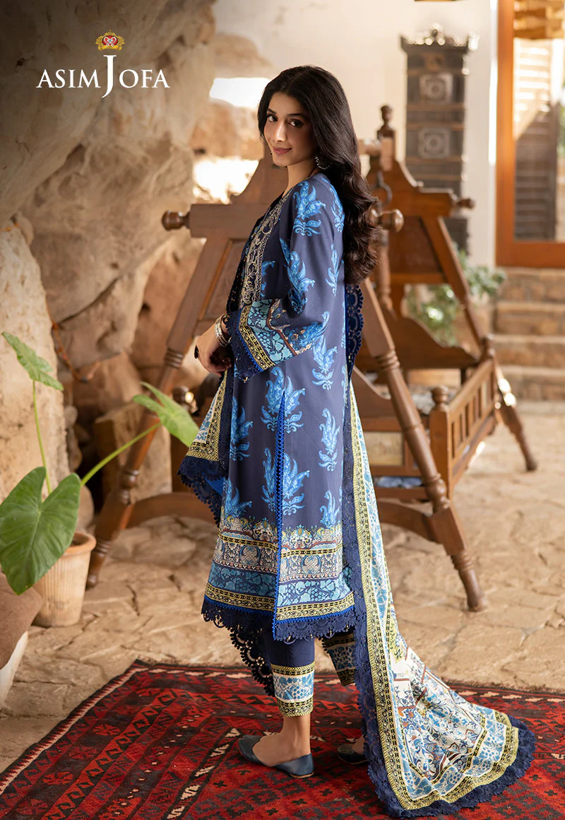 AJUWD-16 EMBROIDERED STITCHED 3 PCS - Image 2