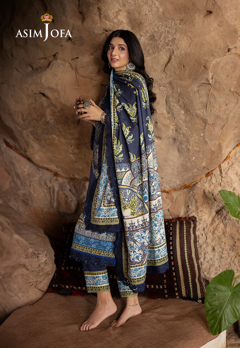 AJUWD-16 EMBROIDERED STITCHED 3 PCS - Image 7