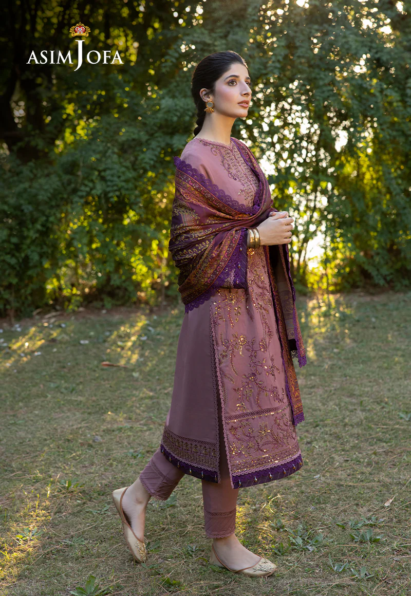 AJUW-30 EMBROIDERED VISCOSE 3 Pcs - Image 4