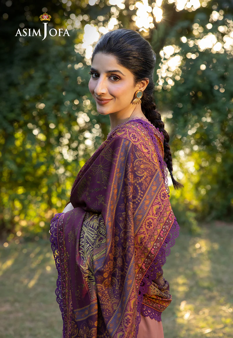 AJUW-30 EMBROIDERED VISCOSE 3 Pcs - Image 5