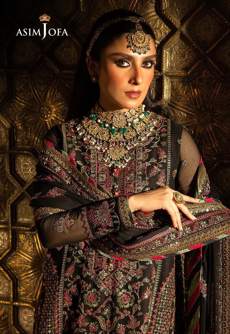 AJVFP-01 EMBROIDERED CHIFFON STITCHED 3 PCS - Image 11