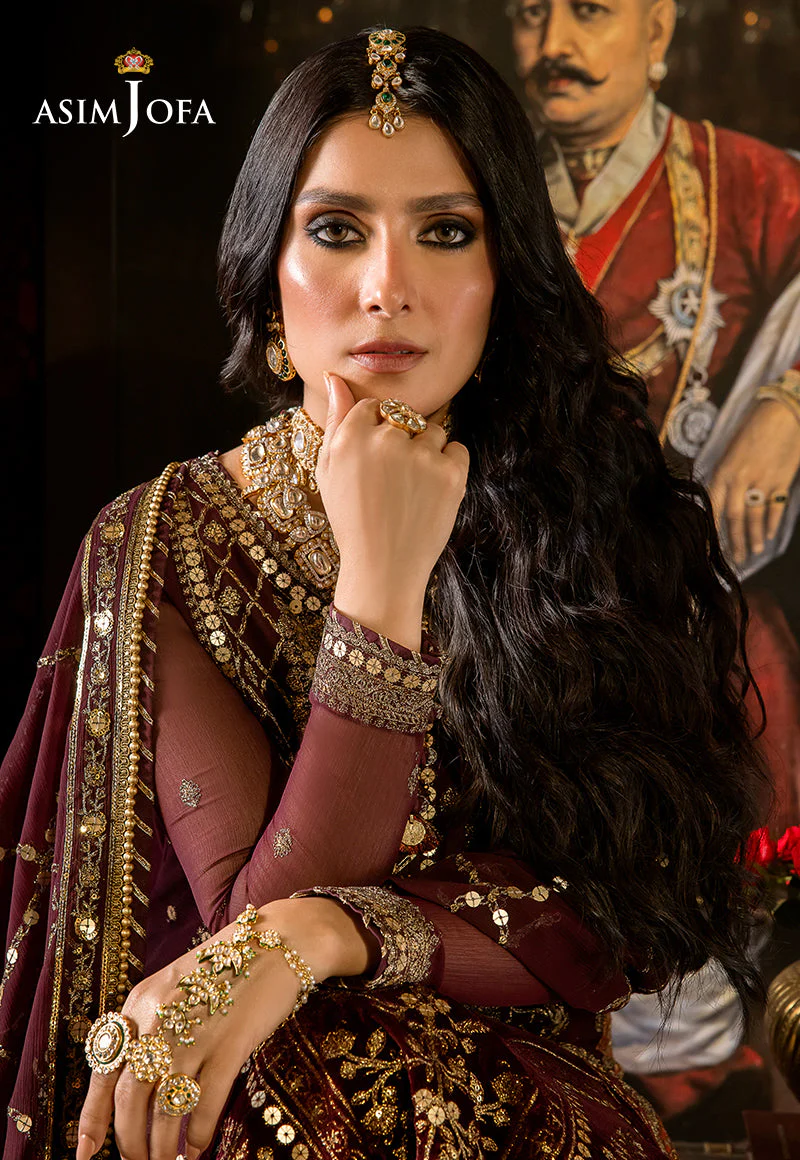 AJVFP-12 EMBROIDERED CHIFFON STITCHED 3 PCS - Image 10