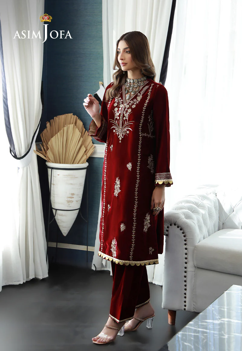 AJVG-02 EMBROIDERED VELVET STITCHED 2PC - Image 3