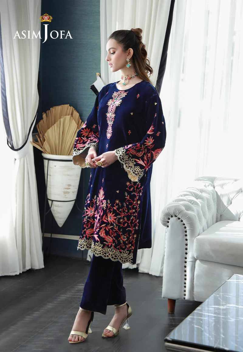 AJVG-03 EMBROIDERED VELVET STITCHED 2PC - Image 4