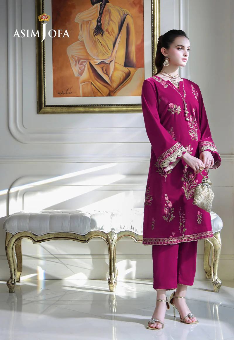 AJVG-06 EMBROIDERED VELVET STITCHED 2PC - Image 3