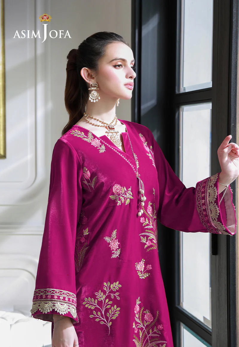 AJVG-06 EMBROIDERED VELVET STITCHED 2PC - Image 4
