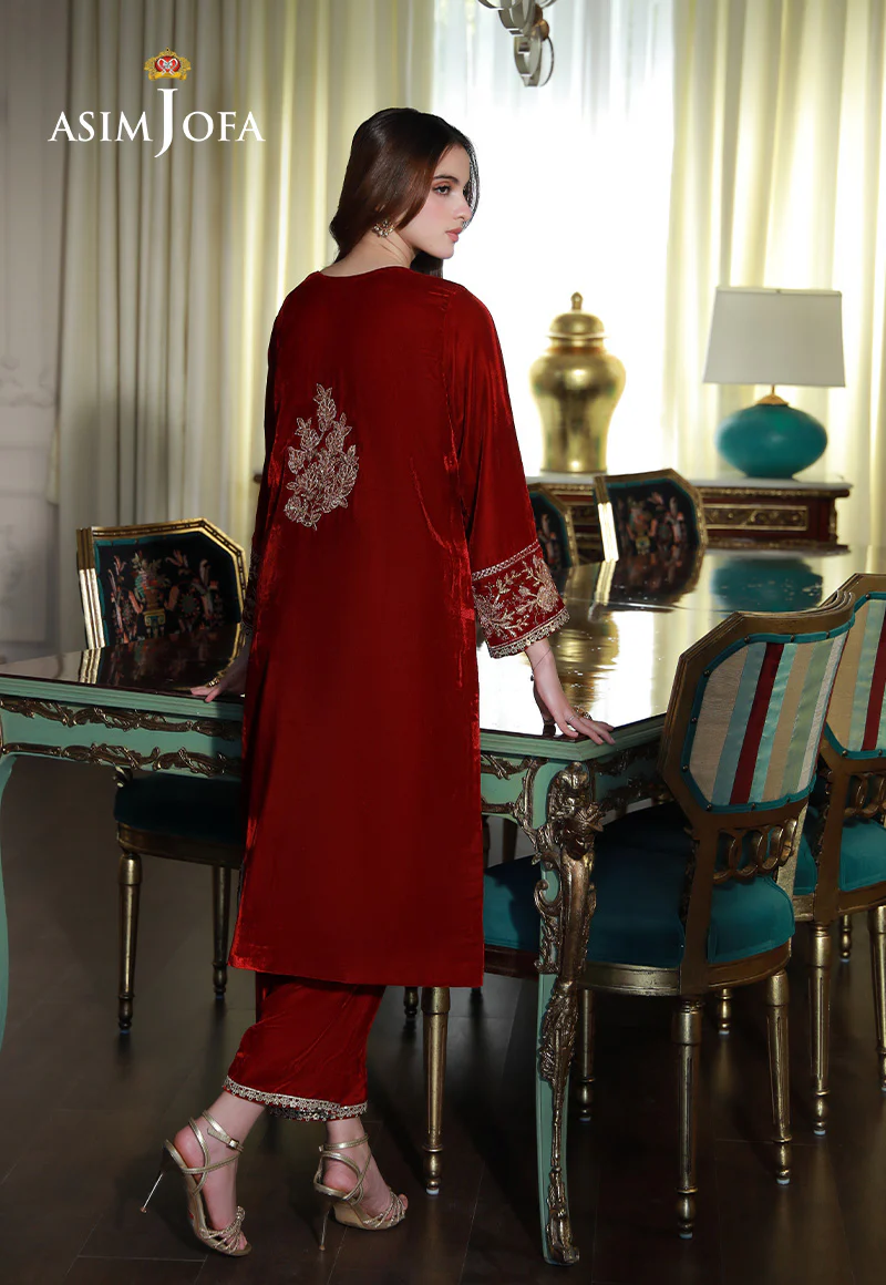 AJVG-08 EMBROIDERED VELVET STITCHED 2PC - Image 2