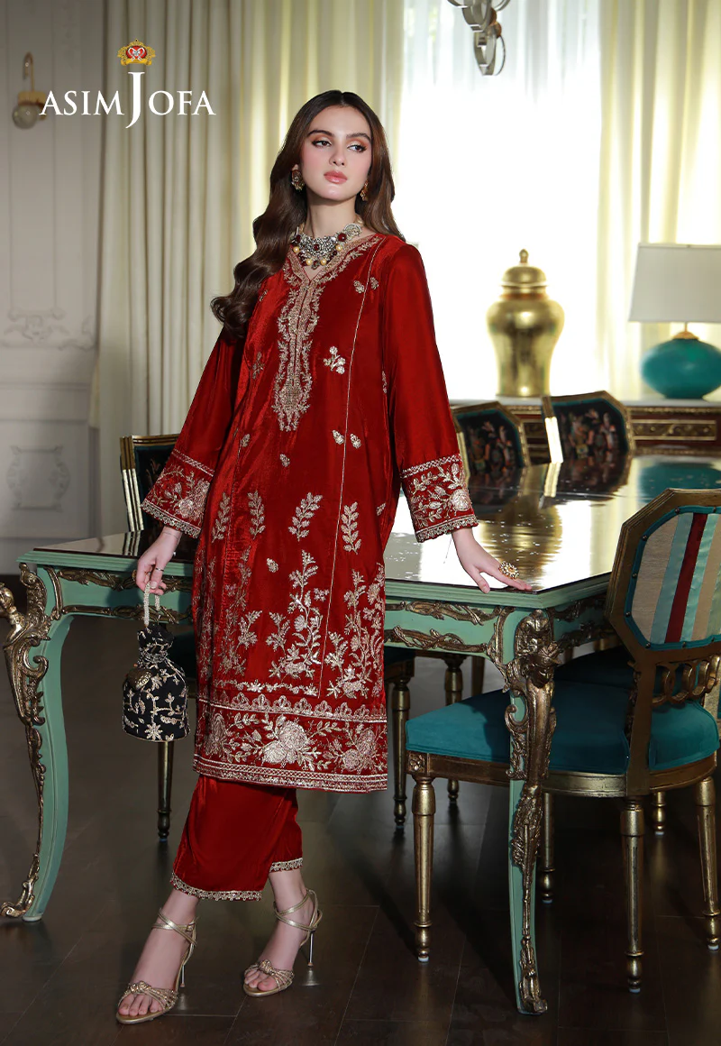AJVG-08 EMBROIDERED VELVET STITCHED 2PC - Image 3