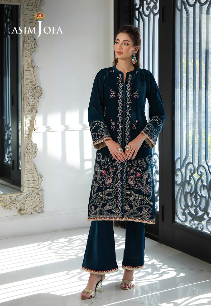 AJVG-09 EMBROIDERED VELVET STITCHED 2PC - Image 3