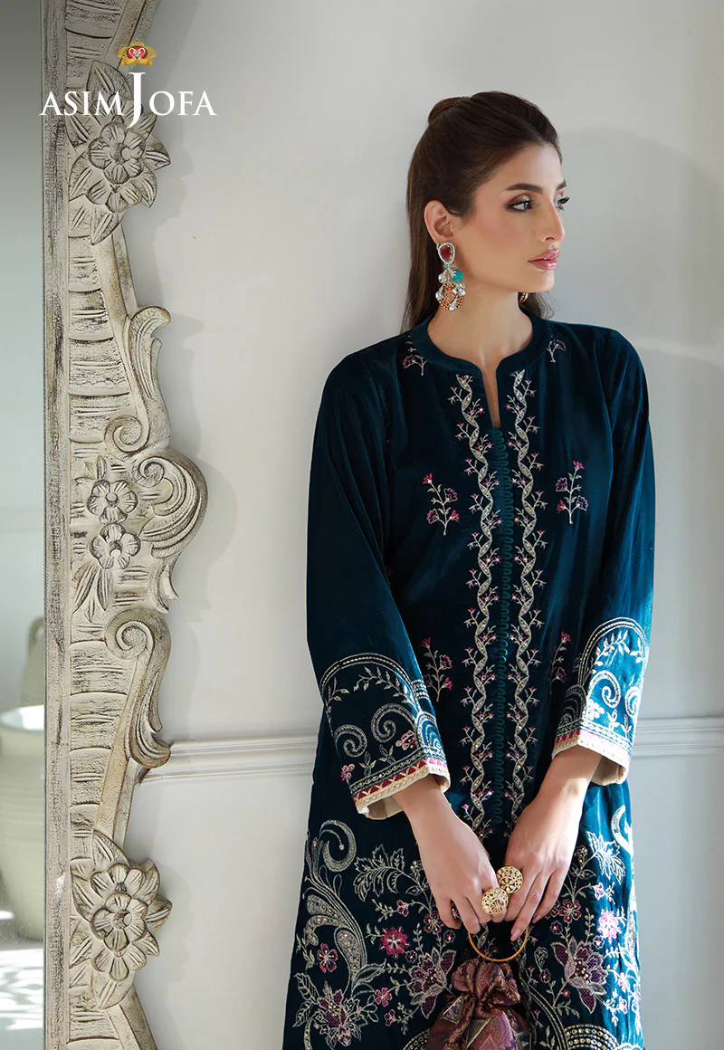 AJVG-09 EMBROIDERED VELVET STITCHED 2PC - Image 5