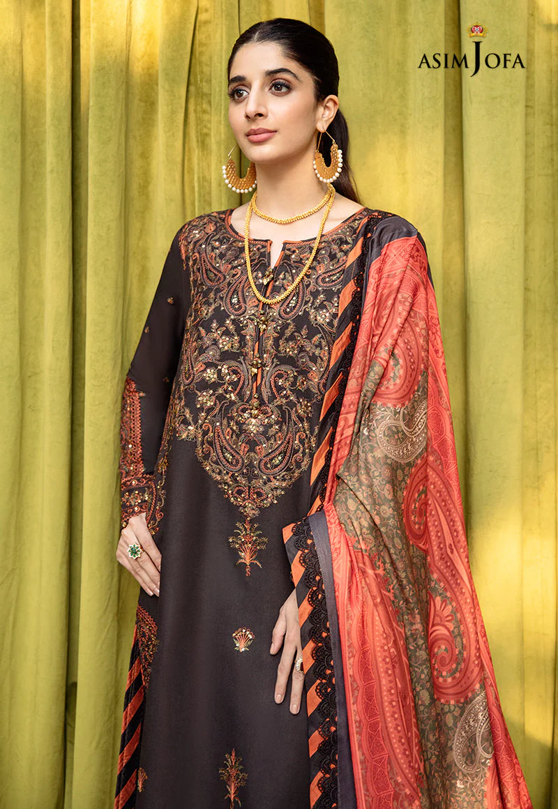AJW-01 EMBROIDERED ORGANZA 3 PCS - Image 4