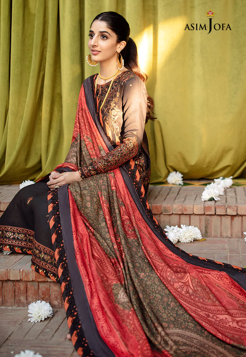AJW-01 EMBROIDERED ORGANZA 3 PCS - Image 8