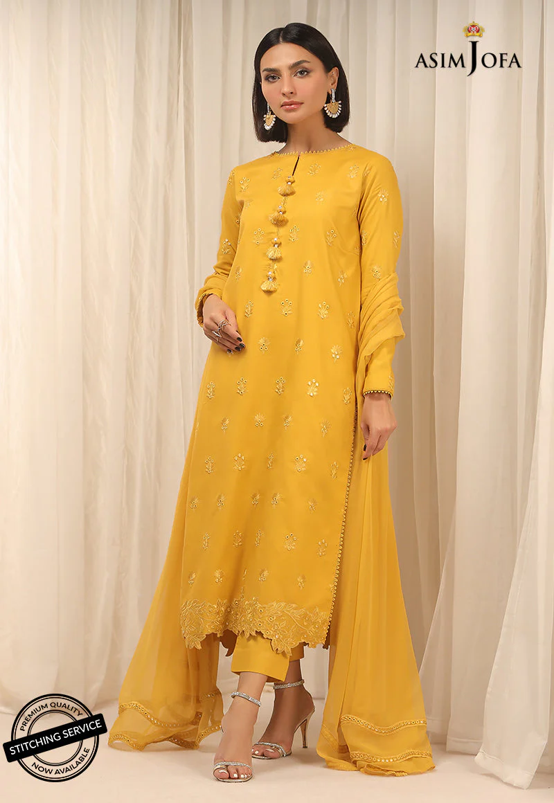 AJWED-13 EMBROIDERED STITCHED 3 PCS - Image 3