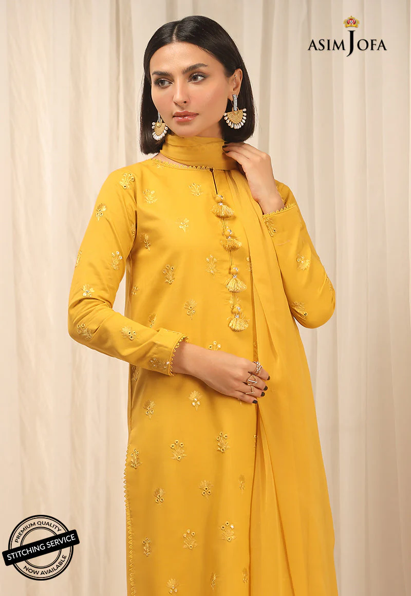 AJWED-13 EMBROIDERED STITCHED 3 PCS - Image 6