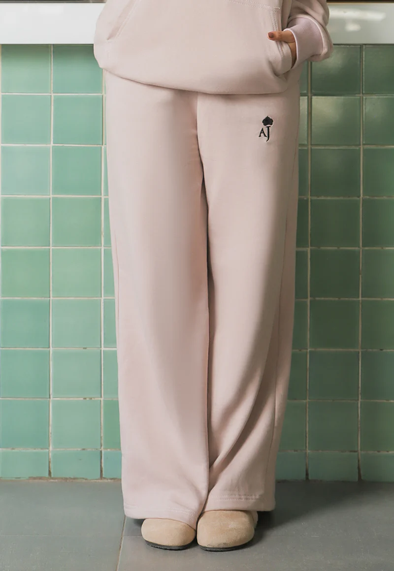 AJWEB-02 UNISEX LINEN BEIGE SWEATPANTS 1 PC - Image 6