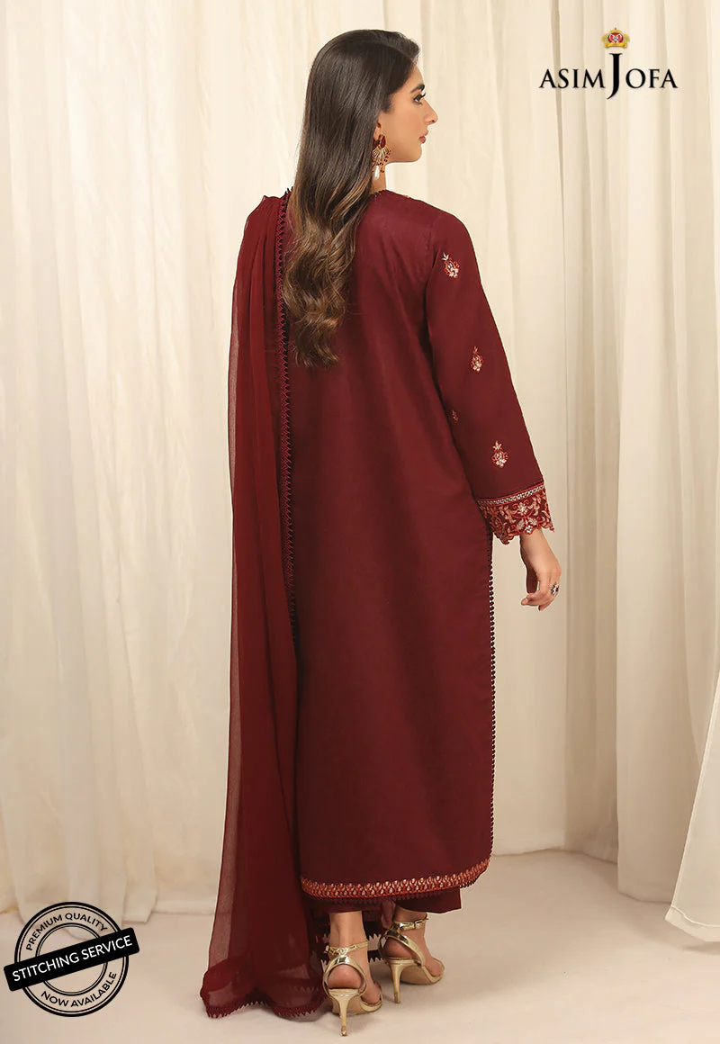 AJWED-14 EMBROIDERED SELF-JACQUARD STITCHED 3 PCS - Image 4