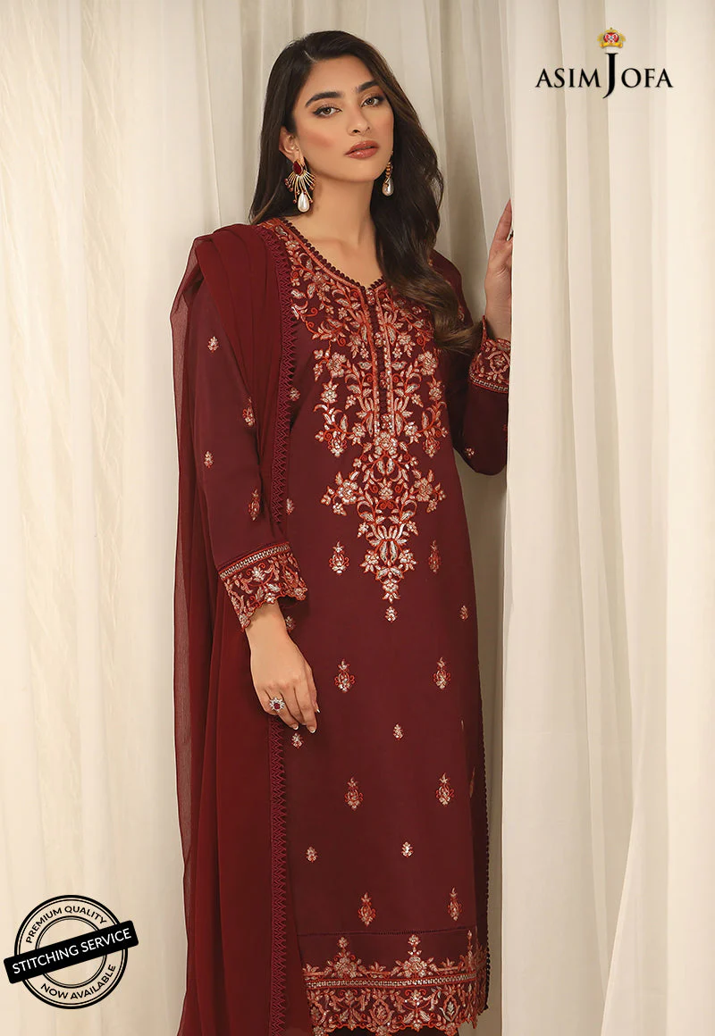 AJWED-14 EMBROIDERED SELF-JACQUARD STITCHED 3 PCS - Image 8