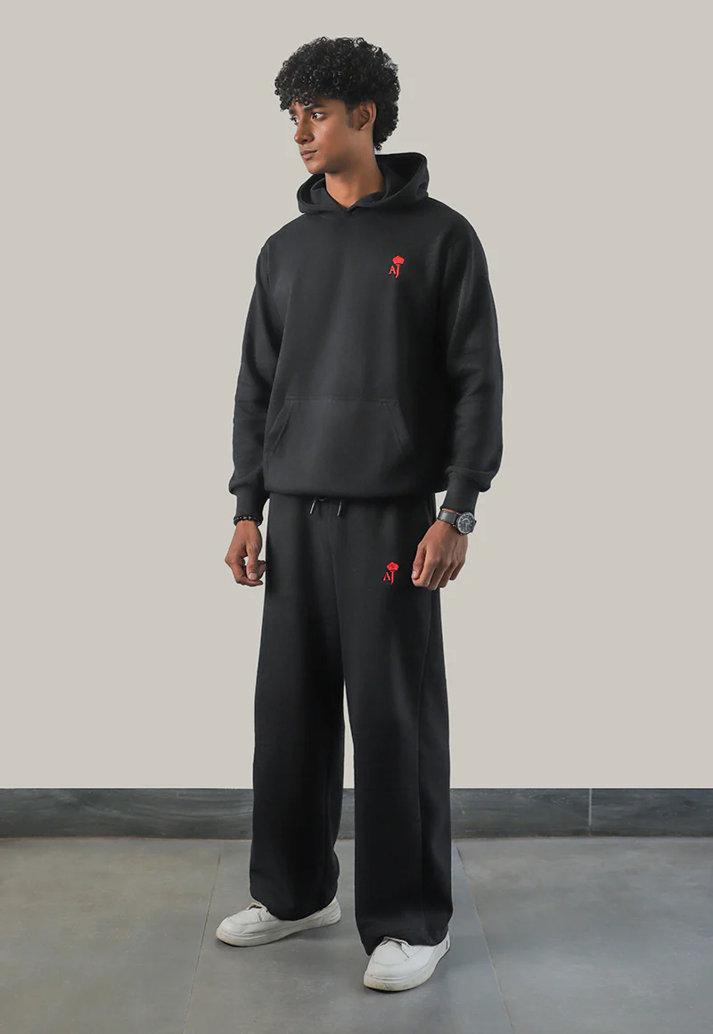 AJWET-01 UNISEX BLACK HOODIE 1 PC - Image 14
