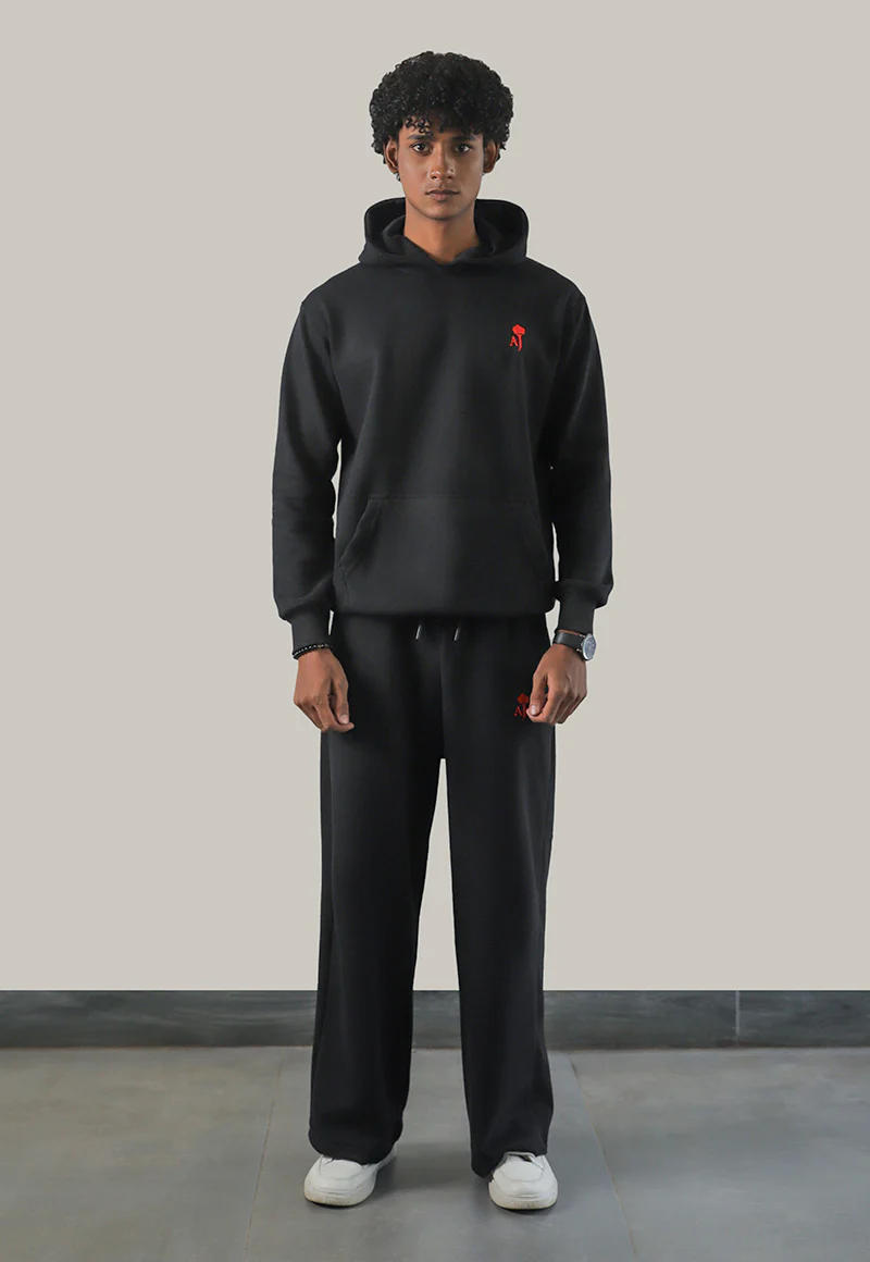 AJWET-01 UNISEX BLACK HOODIE 1 PC - Image 15