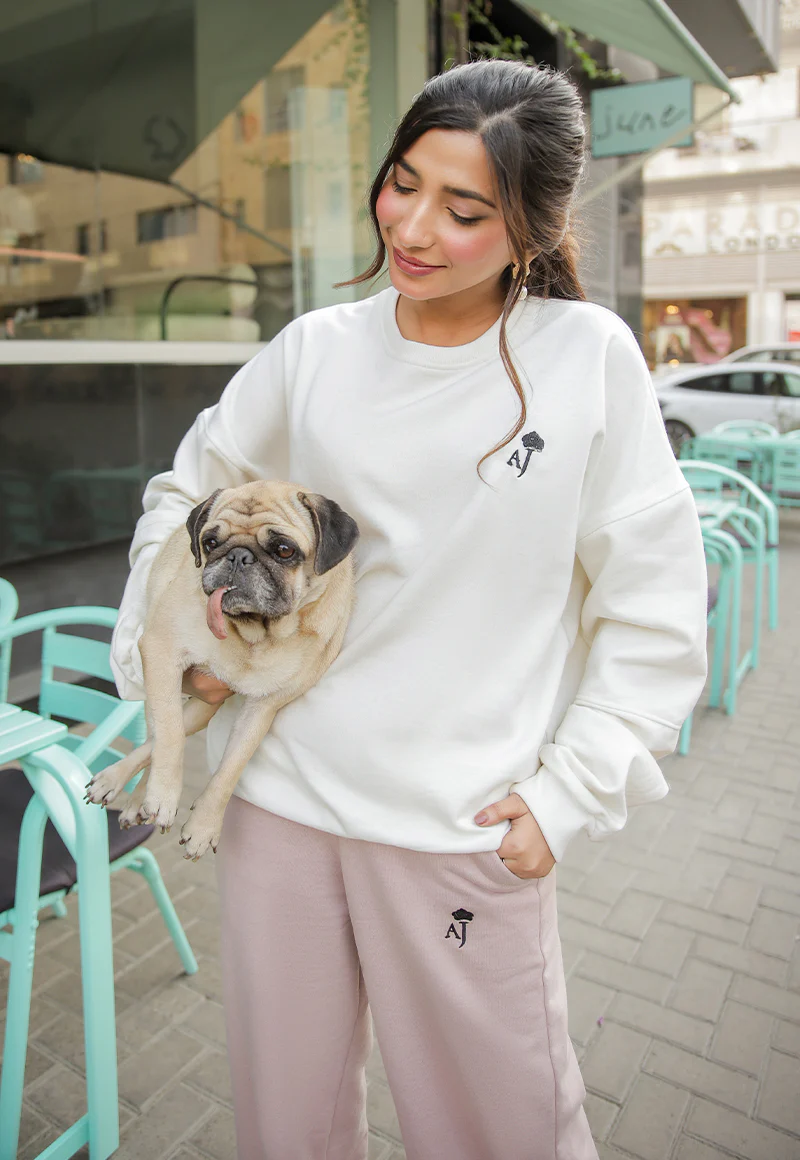 AJWET-06 UNISEX OFF-WHITE OVERSIZED SWEATER 1 PC - Image 12