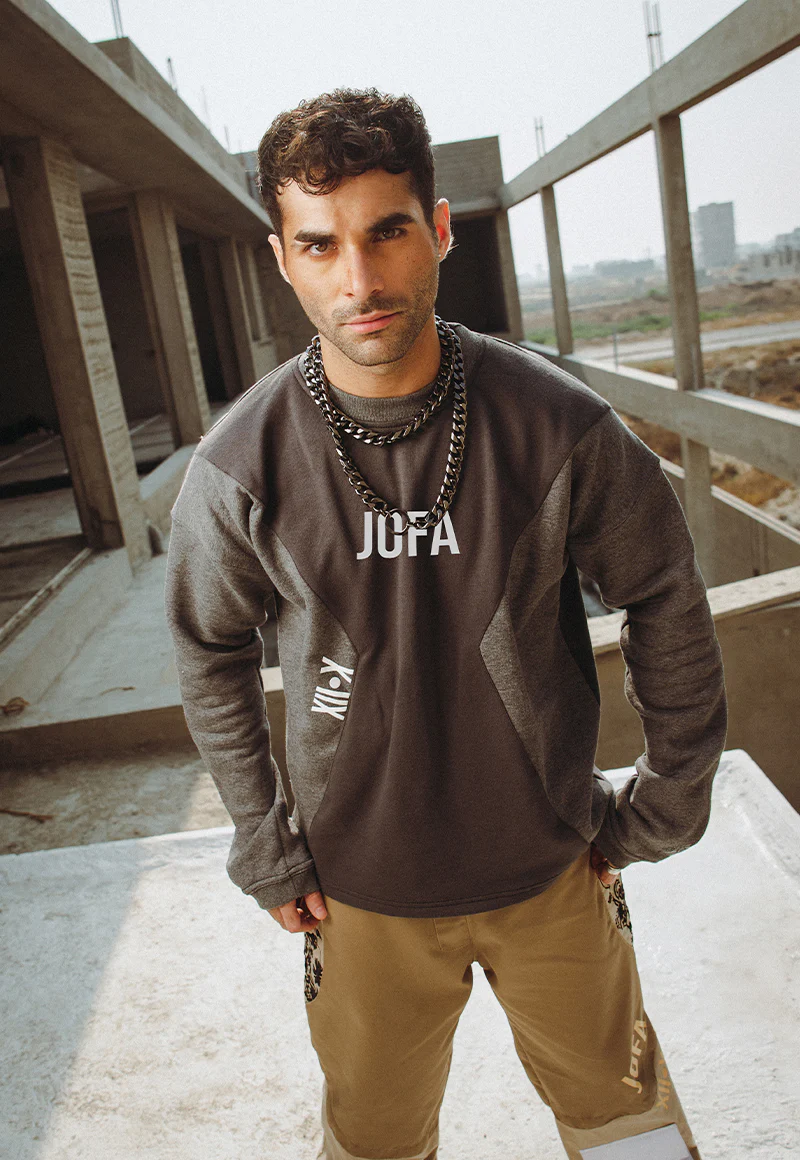 AJWPT-02 UNISEX PANELED SWEATSHIRT 1 PC - Image 2