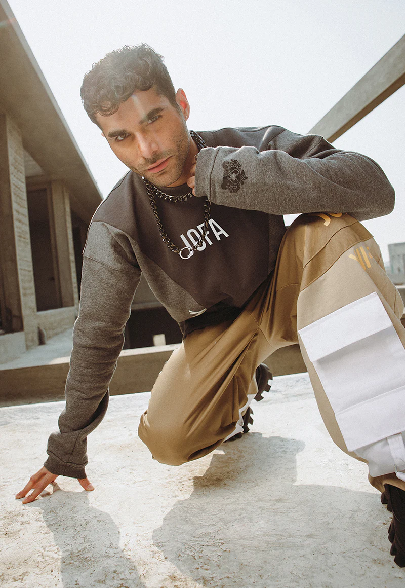 AJWPT-02 UNISEX PANELED SWEATSHIRT 1 PC - Image 4